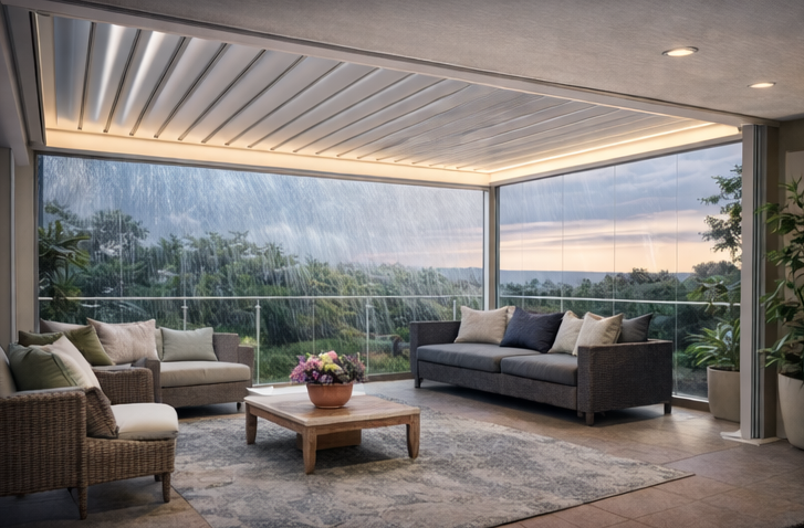 Techo móvil para patio o terraza en Sevilla